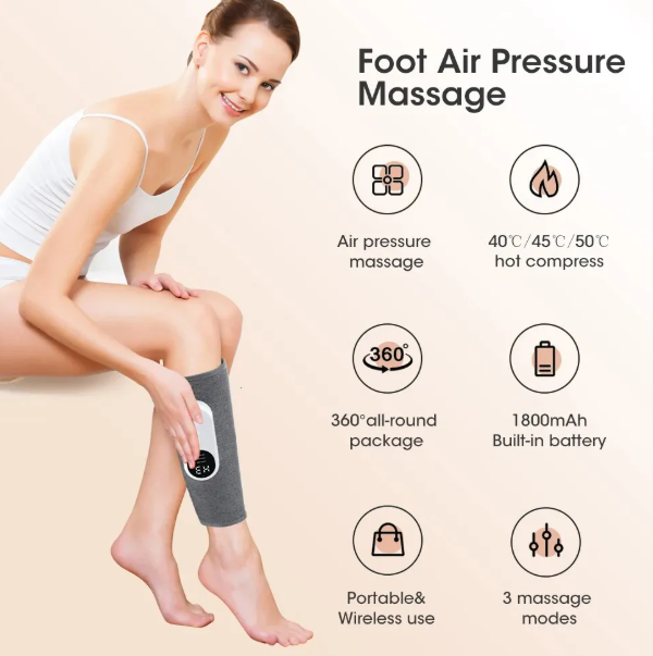 360° Air Compression Leg Massager Instant Relief for Tired Legs