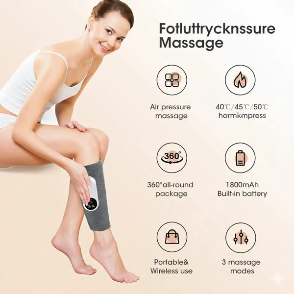 360° luftkompressionsbenmassage Omedelbar lindring för trötta ben