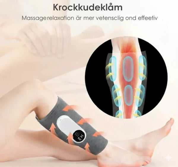 360° luftkompressionsbenmassage Omedelbar lindring för trötta ben