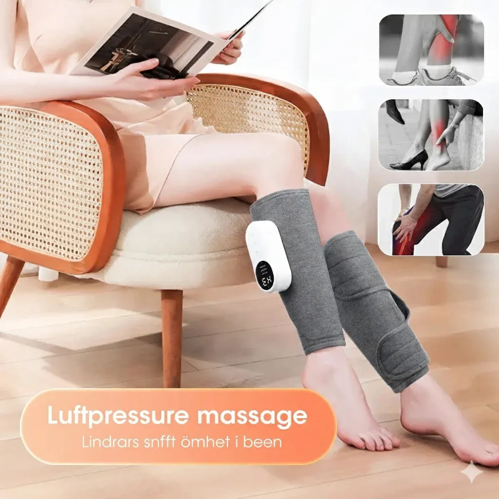 360° luftkompressionsbenmassage | Omedelbar lindring för trötta ben