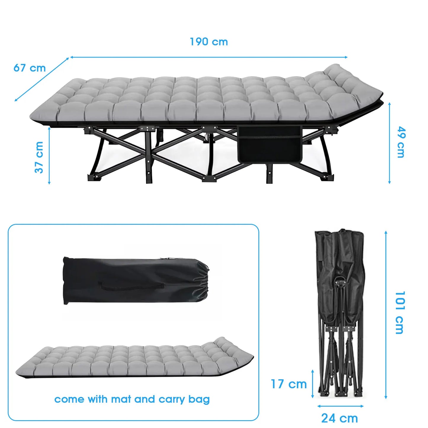 Easy-Fold Camping Cot